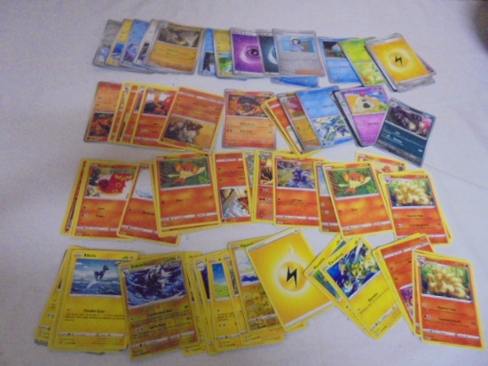 Large Group of Pokemon Cards