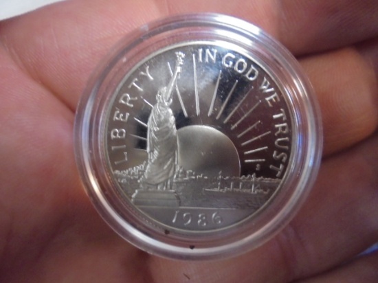 1986 Silver Liberty Coins Half Dollar