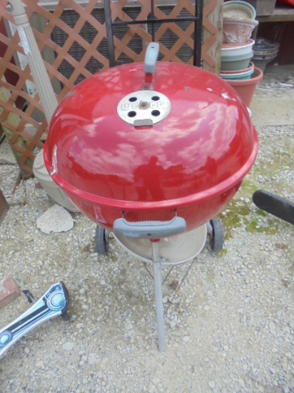 Red Weber Charcoal Grill