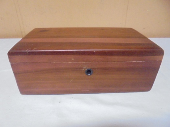 Vintage Lane Cedar Keepsake Box