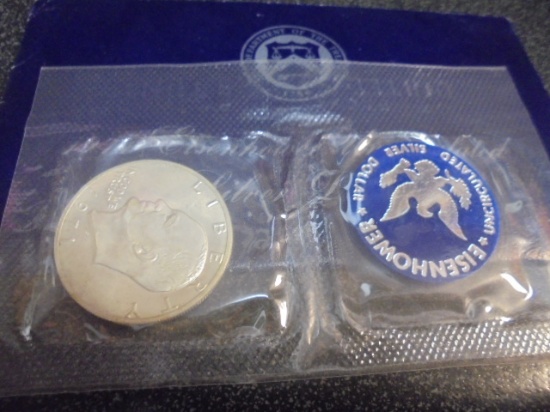 1971 Eisenhower Uncirculated Silver Dollar