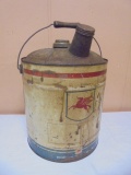Vintage Socony-Vacuum Pegasus 5 Gallon Metal Can