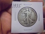 1935 Silver Walking Liberty Half Dollar