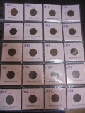 Group of 20 Assorted Indian Head Cents
