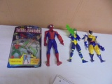 Group of 4 Assorted Super Hero Action Figures