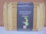 3pc Organic Bamboo Cutting Board