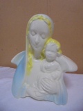 Vintage MCM Madonna & Child Ceramic Planter