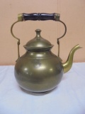 Vintage Brass Tea Kettle