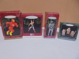 Hallmark Flash-Wonderwoman-Bobafett-Ewaoks Ornaments