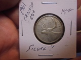 1961 Silver Canada 25 Cent Piece