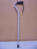 Ladies Drive Floral Adjustable Height Cane