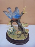 Beautiful Porcelain Bisque Bluebird