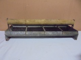 Vintage Galvinized Metal Chicken Feeder
