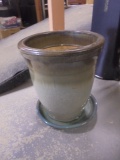 Large Glazed Pottery Planter