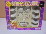 17pc China Tea Play Set