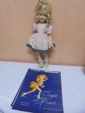Vintage Sonja Henie Doll w/ 1953 Souvenir Program