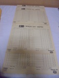 Group of 5 Vintage Eckrich-WKJG-TV33 Basketball Score Cards