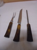 Vintage Real-Keen 3pc Stainless Steel Carving Set