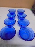 Set of 8 Pyrex 6oz Cobalt Blue Custard Cups