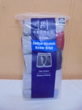 6 Pair Pack of George Boxer Briefs