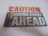Metal Caution Sign