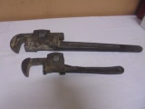 2 Antique Pipe Wrenches