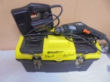 Craftsman Jigsaw & Black & Decker 3/8in Drill in Tool Box w/ Drill Bits