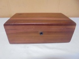 Vintage Lane Cedar Keepsake Box