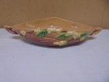 Vintage Roseville USA Pottery Snowberry Console Bowl