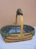 1998 Longaberger Traditions Collection Hospitality Basket w/ Liner & Protector