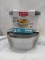 Qty 2 Large Bowls with Lids 6.2 cups Leak Resistant plastic storage container 3 pk