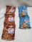 5Pc Assorted Flavor 3.75oz Chex Mix Snack Lot- (3) Honey BBQ, (2) Traditional