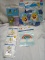 Qty 3 LED Llama Badge/ 16ct Zip Top Treat Bags/ Tablecloth/ Baby Shark Banner