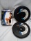 3Pc ProStrength Lot- (2) 5Lbs Weight Plates, (1) Pair of 2Lbs Ankle Weights