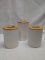 3Pc Ceramic Canister Set