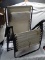 Off-White Outdoor Lounge Chair w/ Cup Holder Table Tray