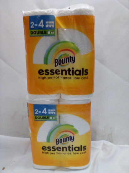 Qty 2 Bounty Essentials Paper Towels Double 2 Pack