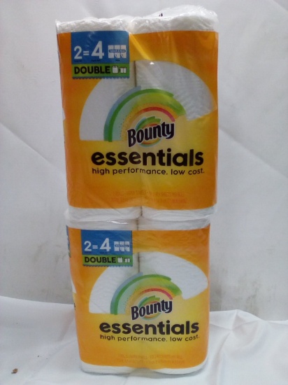 Qty 2 Bounty Essentials Paper Towels Double 2 Pack