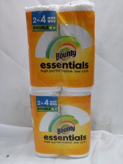 Qty 2 Bounty Essentials Paper Towels Double 2 Pack