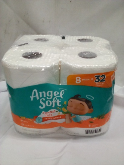 Angel Soft Scented Rolls Fresh Citrus 8 Mega Rolls