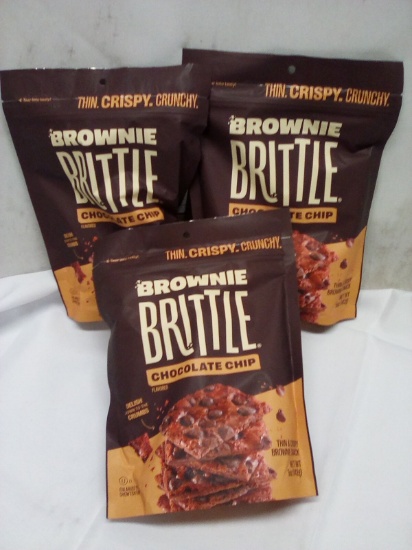 Qty 3 Brownie Brittle Chocolate Chip 5oz