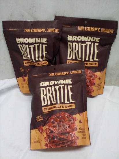 Qty 3 Brownie Brittle Chocolate Chip 5oz