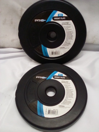 Qty 2- 5lb Weight Plates