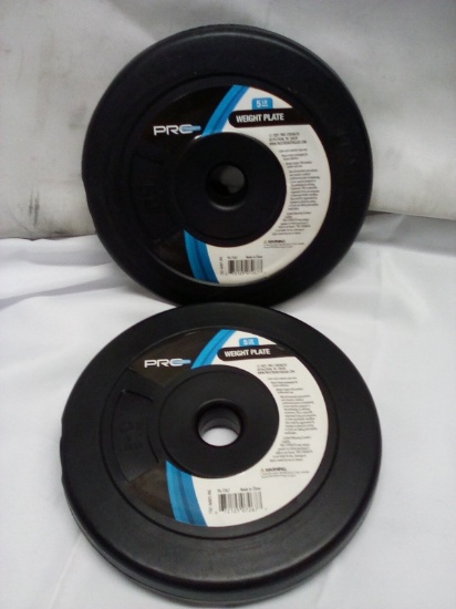Qty 2- 5lb Weight Plates