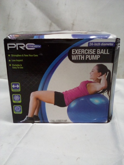 24” Diameter Exercise Ball With Pump