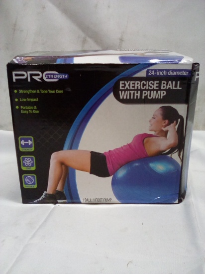 24” Diameter Exercise Ball With Pump