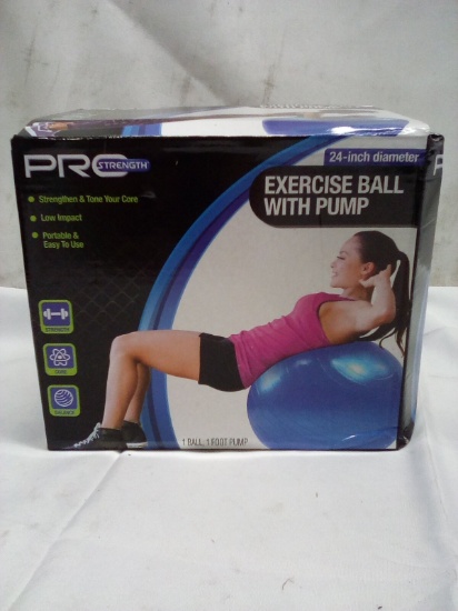 24” Diameter Exercise Ball With Pump
