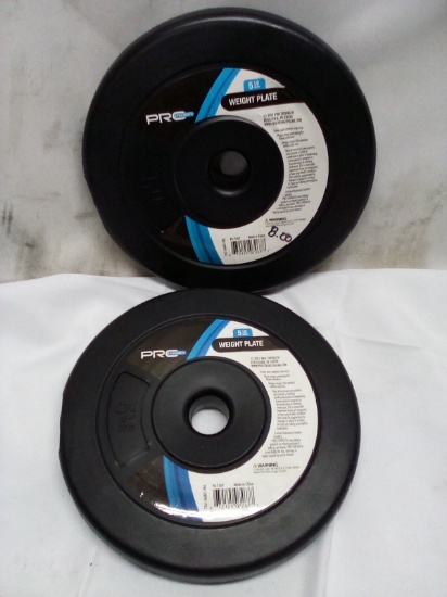 Qty 2- 5lb Weight Plates