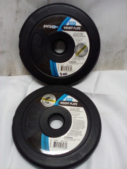 Qty 2-2.5lb Weight Plates