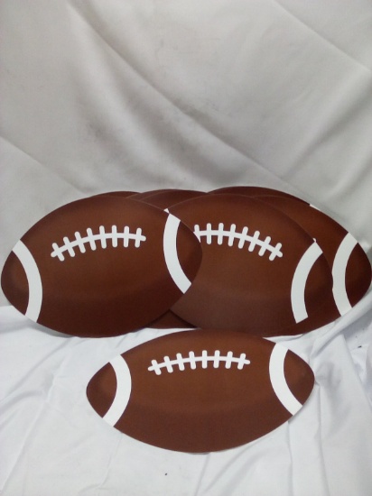Qty 12 Football Placemats 17” x 12”